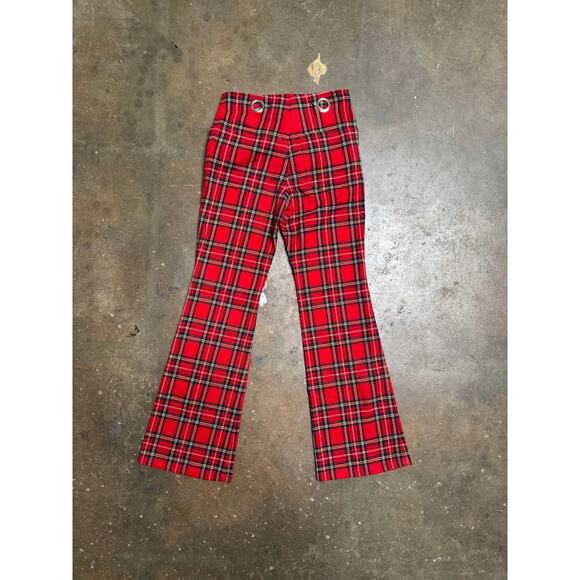 Miaou Pair of the “Morgan” Tartan Crop Flare Pants 25 - Picture 6 of 13